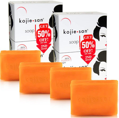 Kojic Acid Brightening Soap – 2-Pack (4 Bars) for Even Skin Tone & Dark Spot Removal