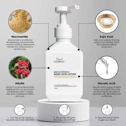 Brightening Kojic Acid Body Lotion – Skin Lightening & Dark Spot Corrector