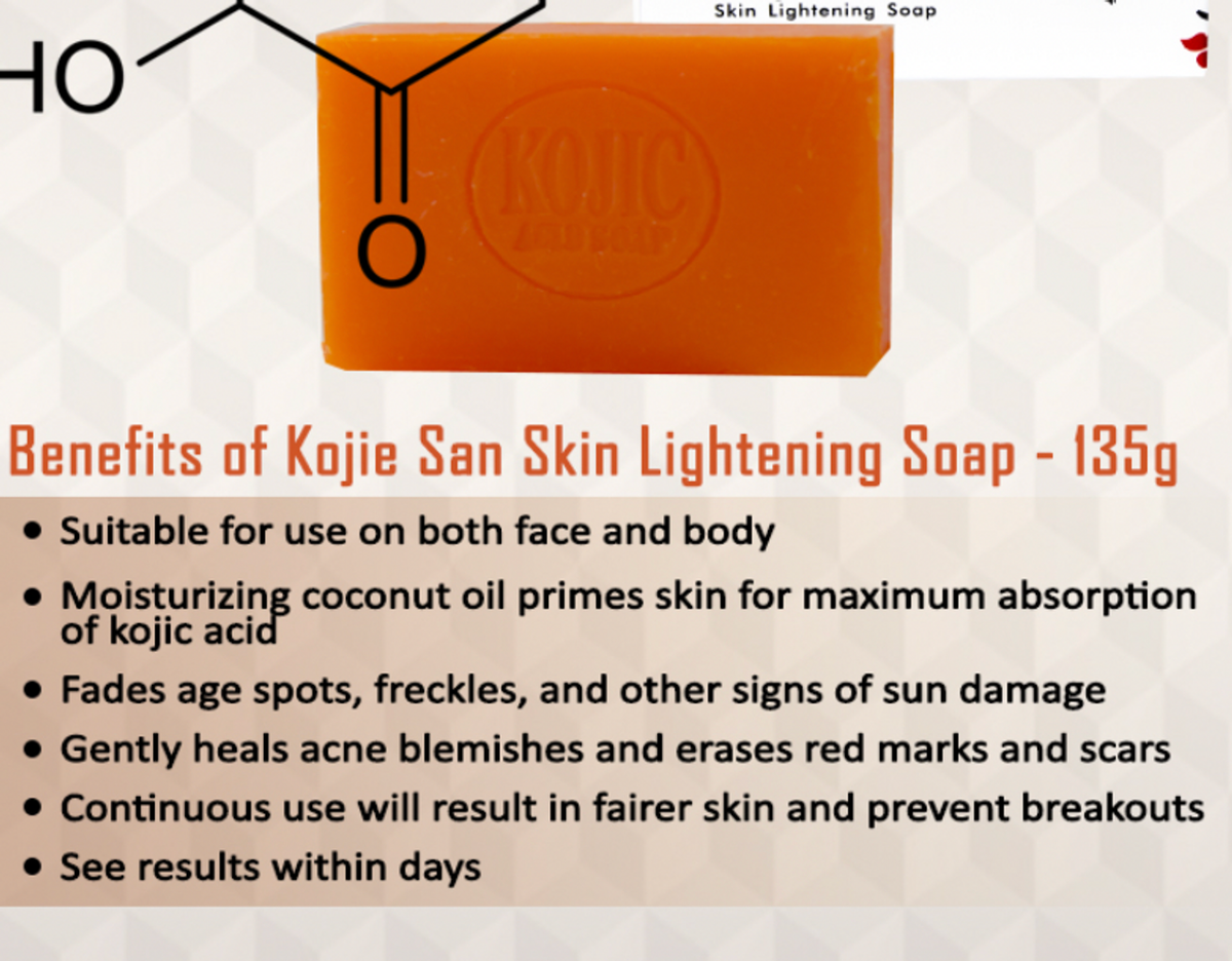 Kojic Acid Brightening Soap – 2-Pack (4 Bars) for Even Skin Tone & Dark Spot Removal