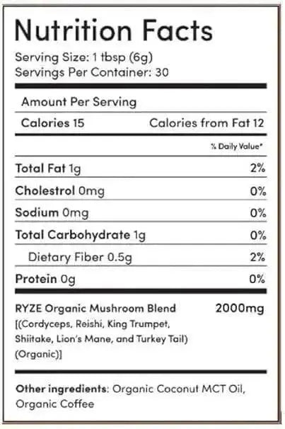 RYZE Mushroom Coffee – Organic Adaptogen Coffee for Focus, Energy & Immunity