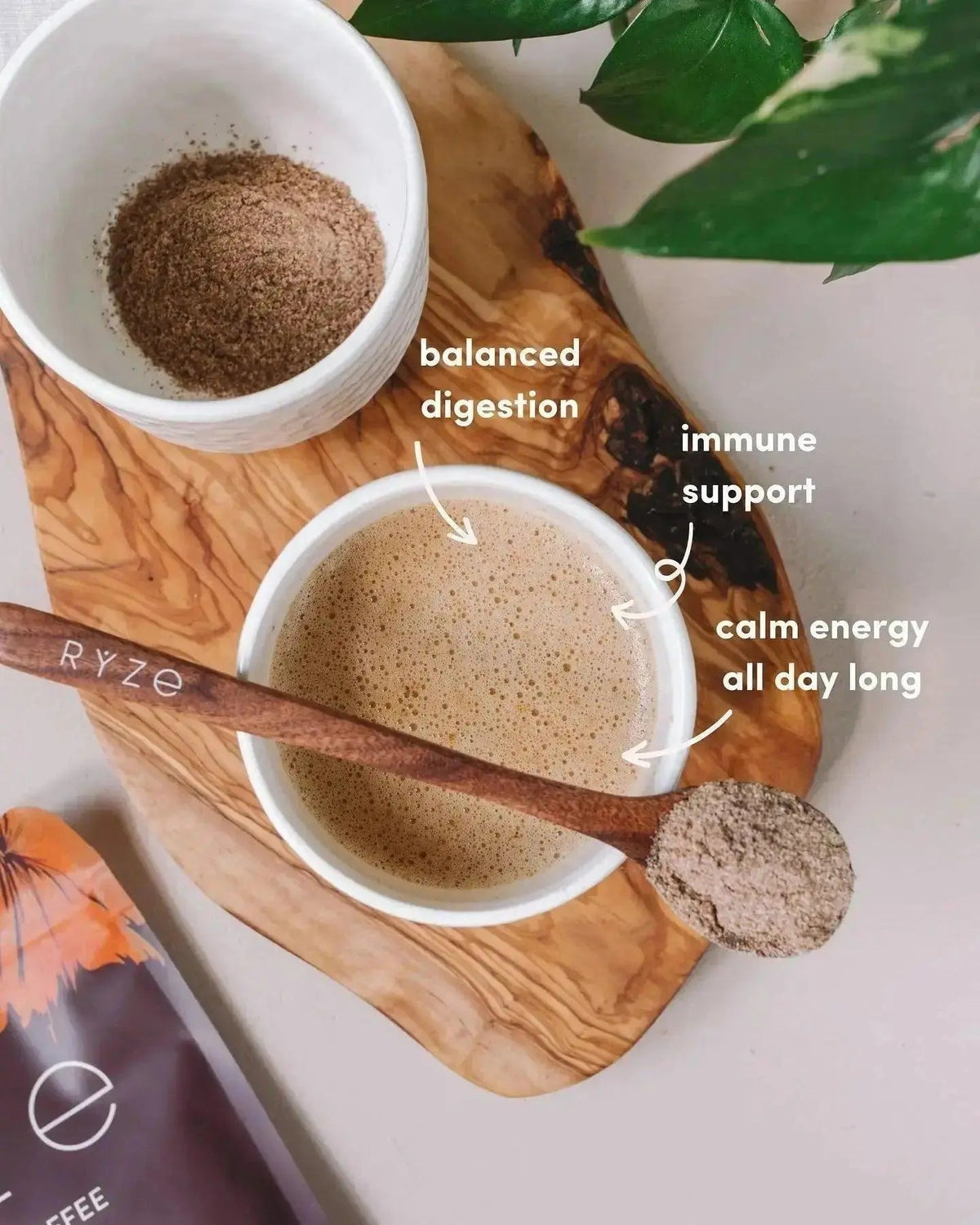 RYZE Mushroom Coffee – Organic Adaptogen Coffee for Focus, Energy & Immunity